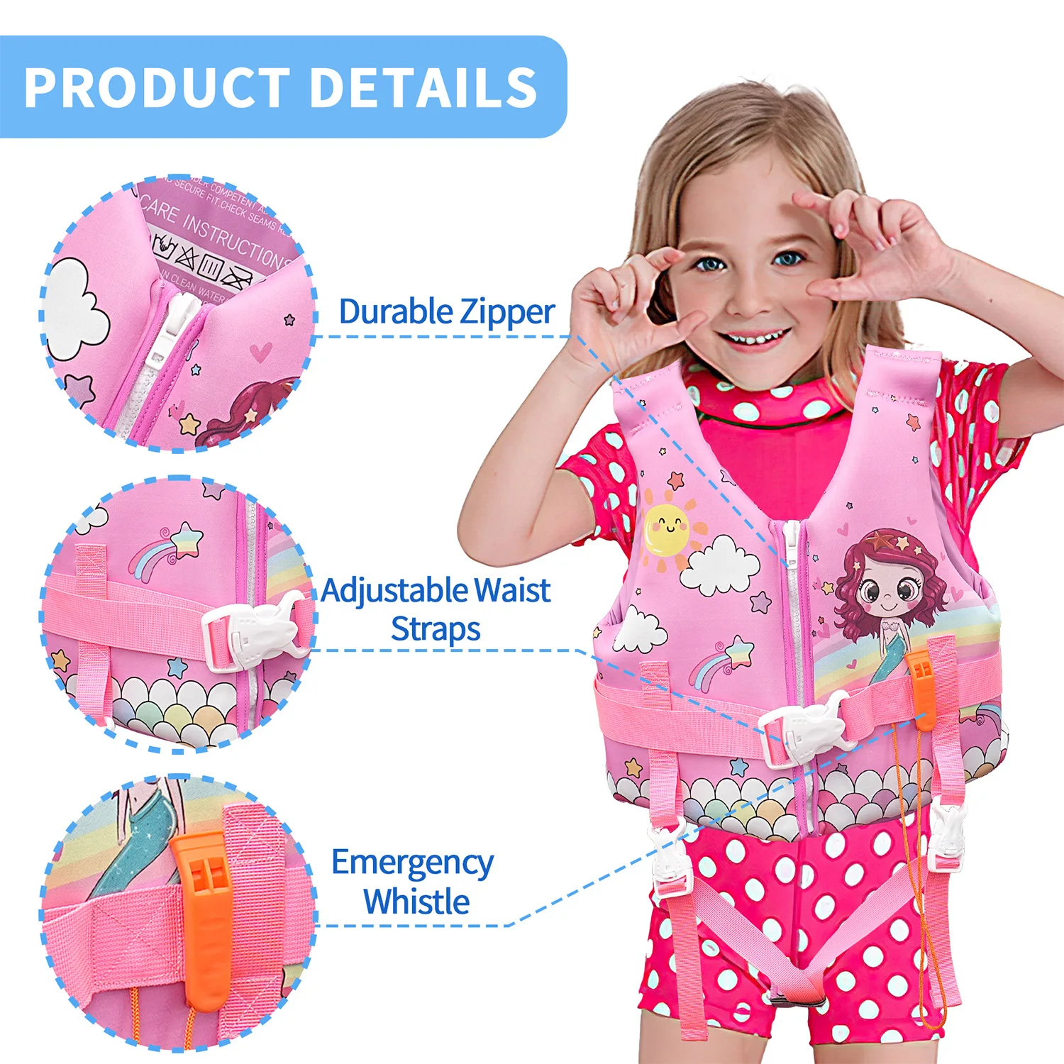 Kinder Reddingsvest - Verstelbaar, 2-10 jaar - Image 4